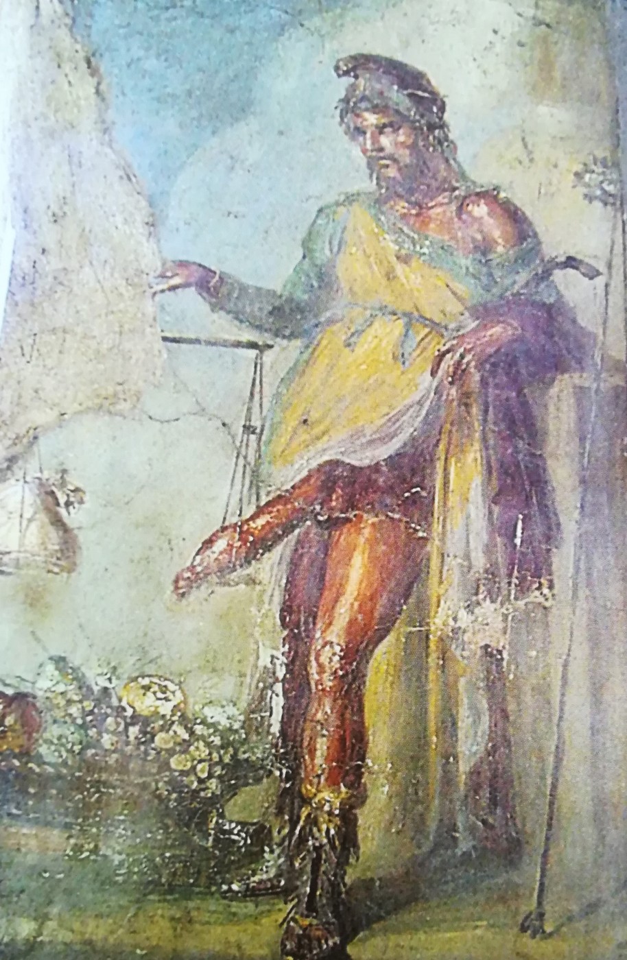 raffigurazione di Priapo dalla virilità smisurata
