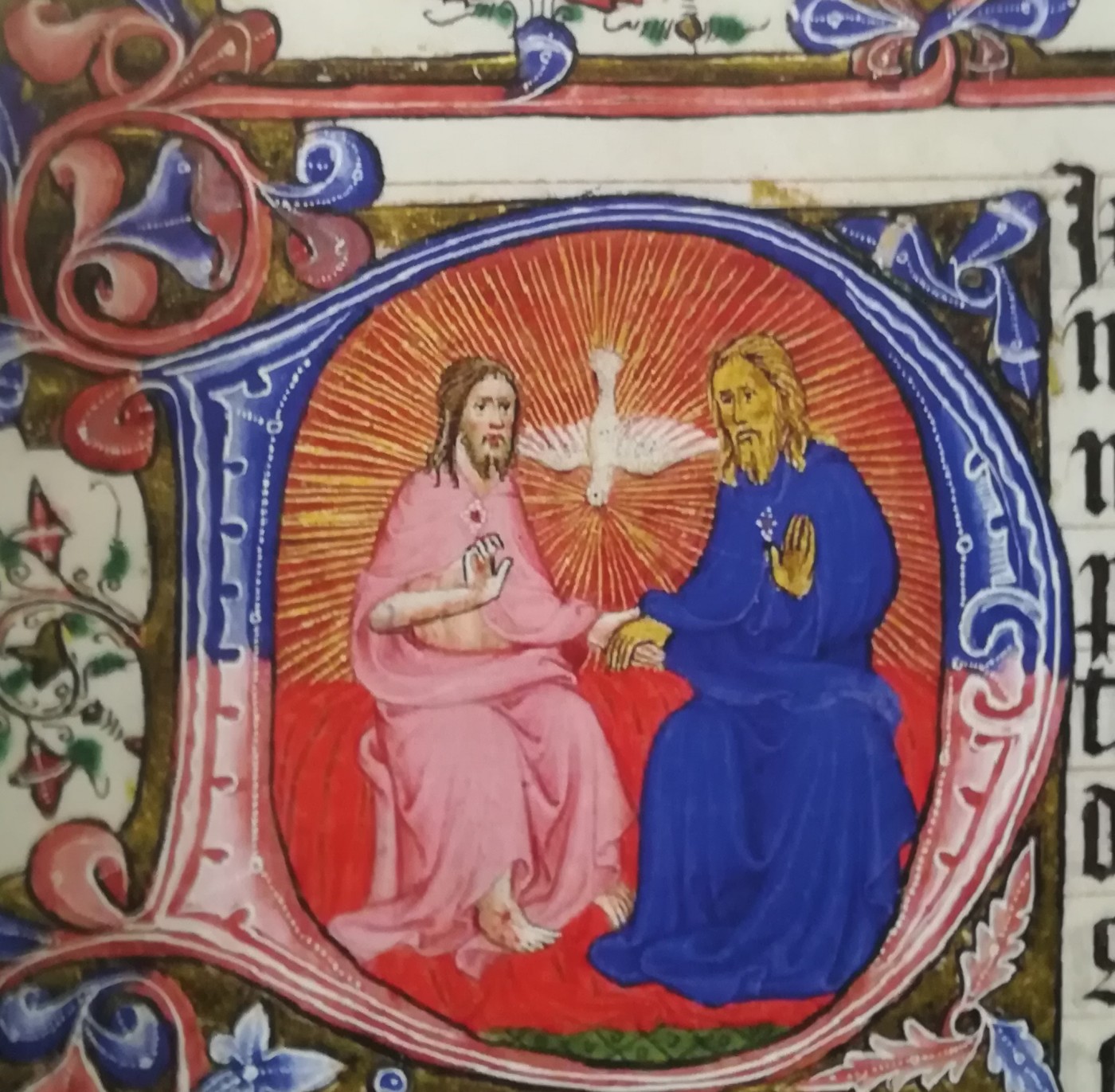 Nelle miniature medievali è raro che Cristo sia vestito di rosa