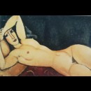 Nudo sdraiato con un braccio ripiegato sulla fronte, 1917