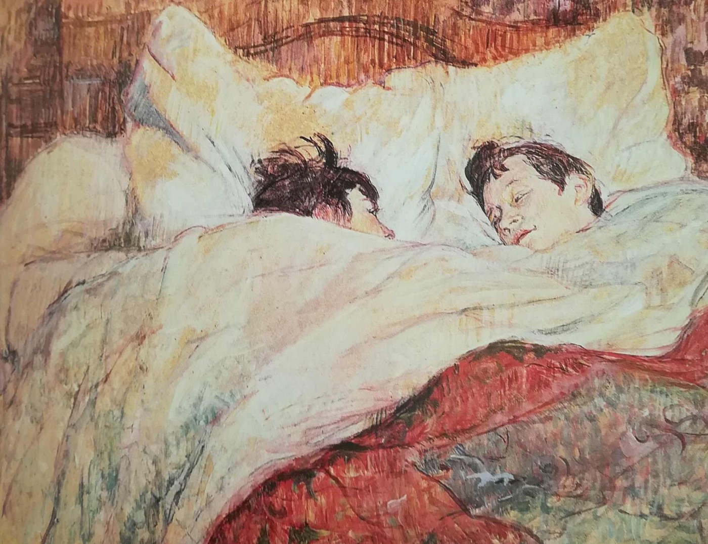 A letto. Henri de Toulouse-Lautrec riprende due lesbiche nei loro ambienti privati