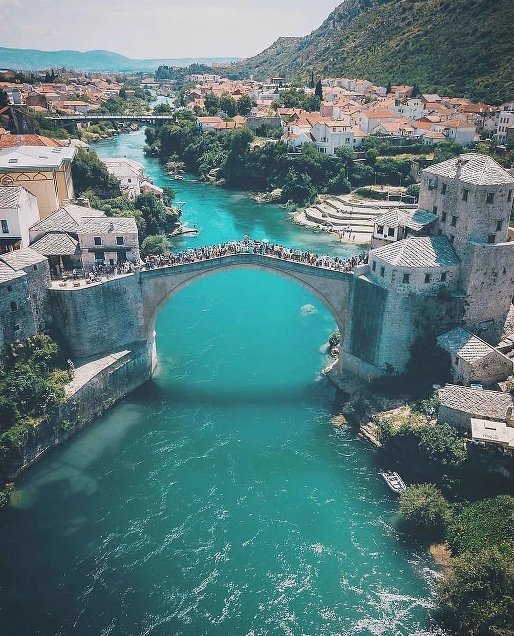 Stari Most "Il Vecchio Ponte" nella città di Mostar