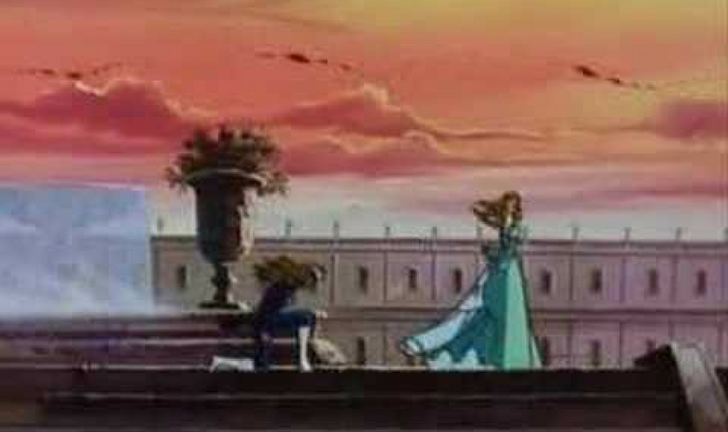 scena dell’addio tra Maria Antonietta e lady Oscar ... non si rivedranno mai più