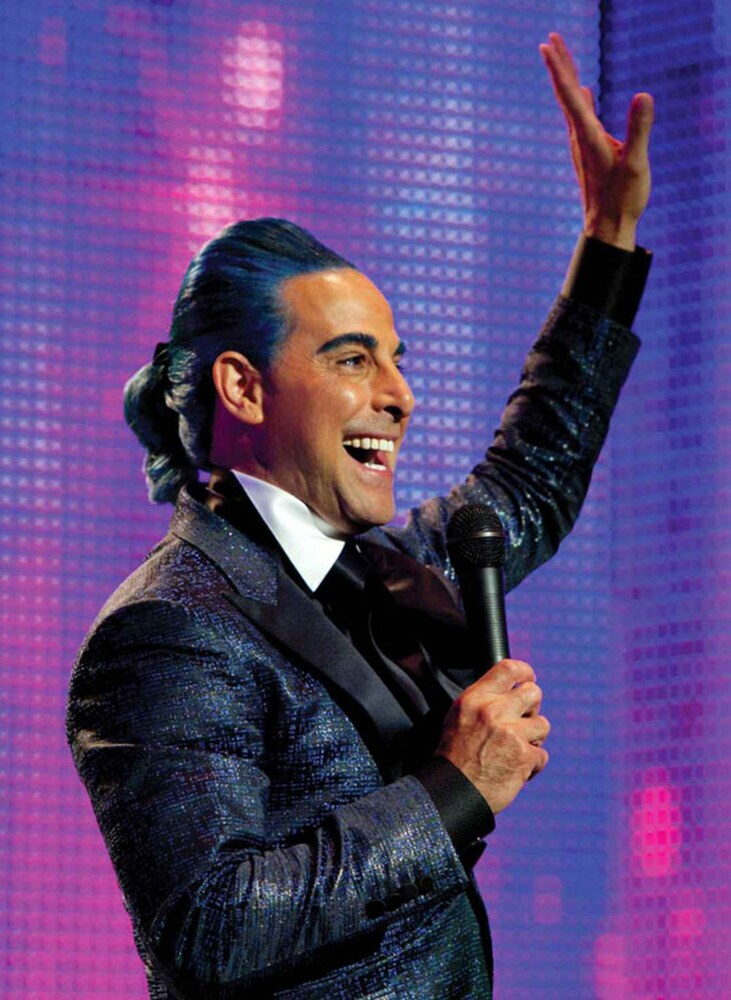 Caesar Flickerman pronto a condurre una nuova puntata degli hunger games