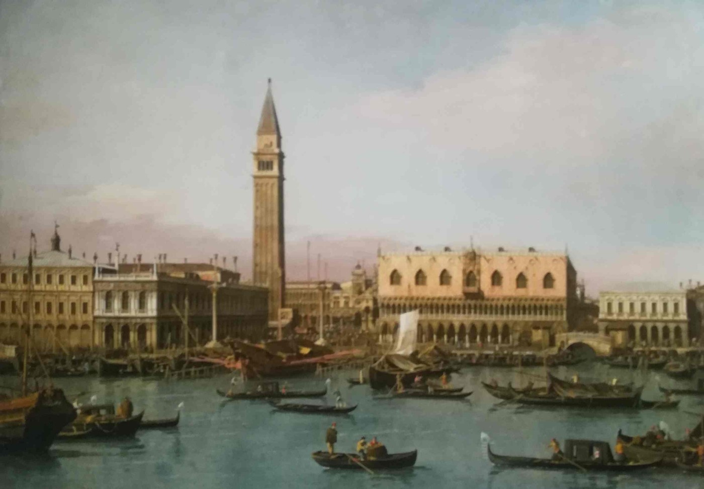 il Molo dal bacino di San Marco, Venezia - Canaletto, 1738 circa