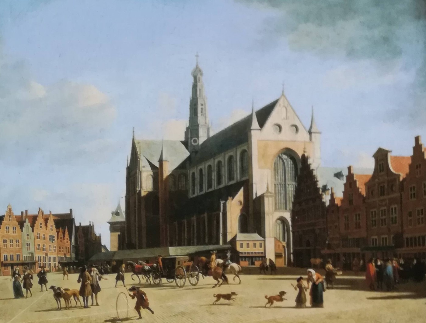 Il Groote Markt a Haarlem - Gerrit Berckheyde, 1693