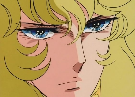 spesso con lo sguardo serio - lady Oscar