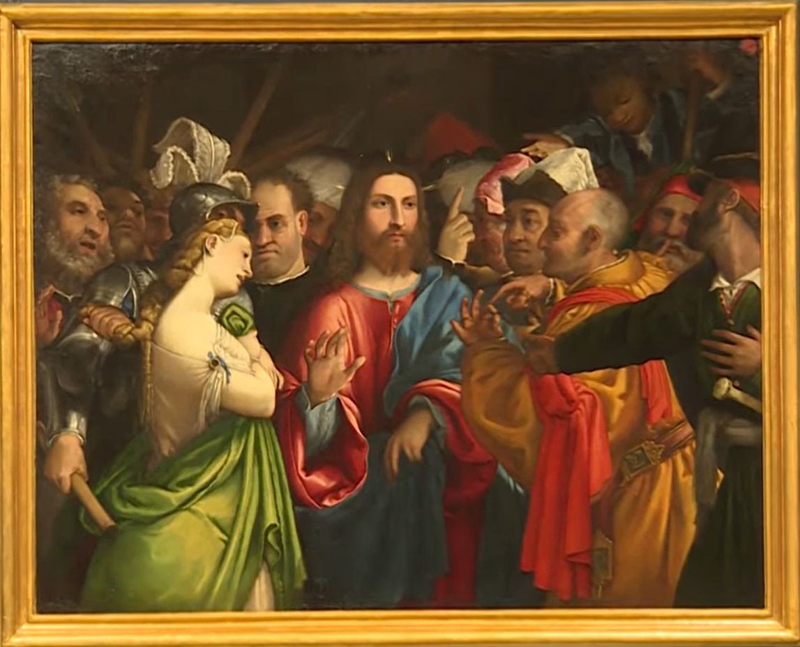 Cristo e l’adultera - Lorenzo Lotto