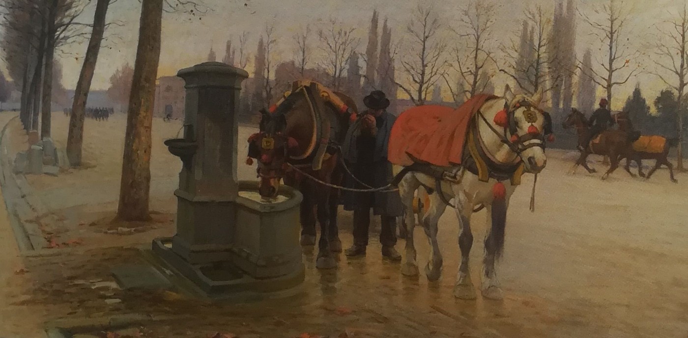 L’abbeverata - Luigi Gioli, 1896 