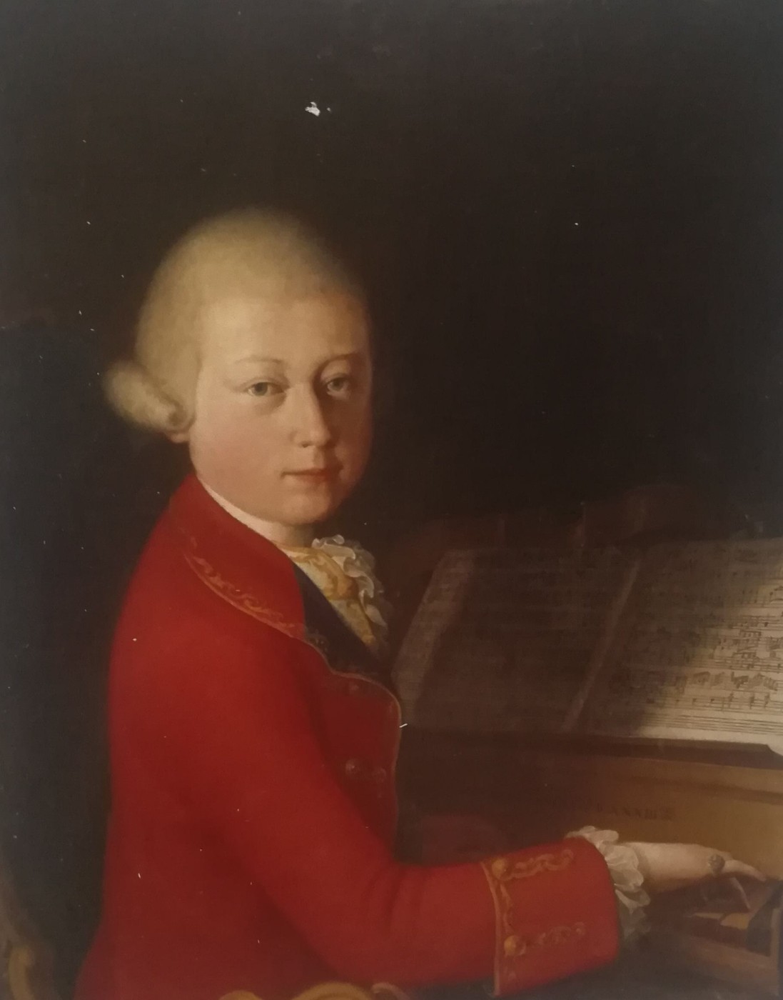 Giambettino Cignaroli, ritratto di W.A. Mozart al Cembalo, 1770, collezione privata