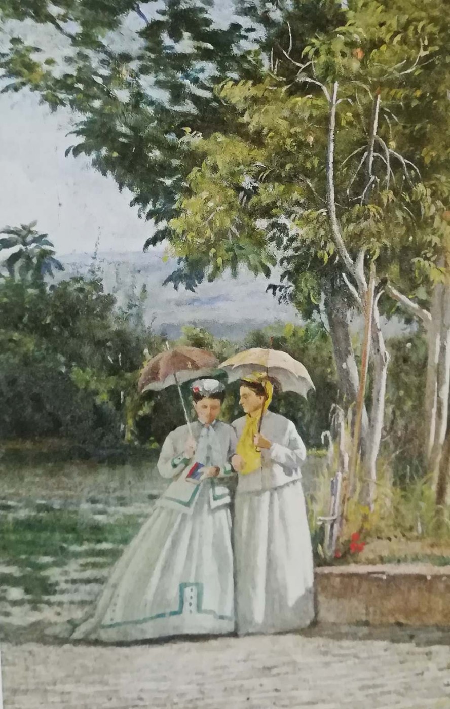 La passeggiata in giardino - Silvestro Lega