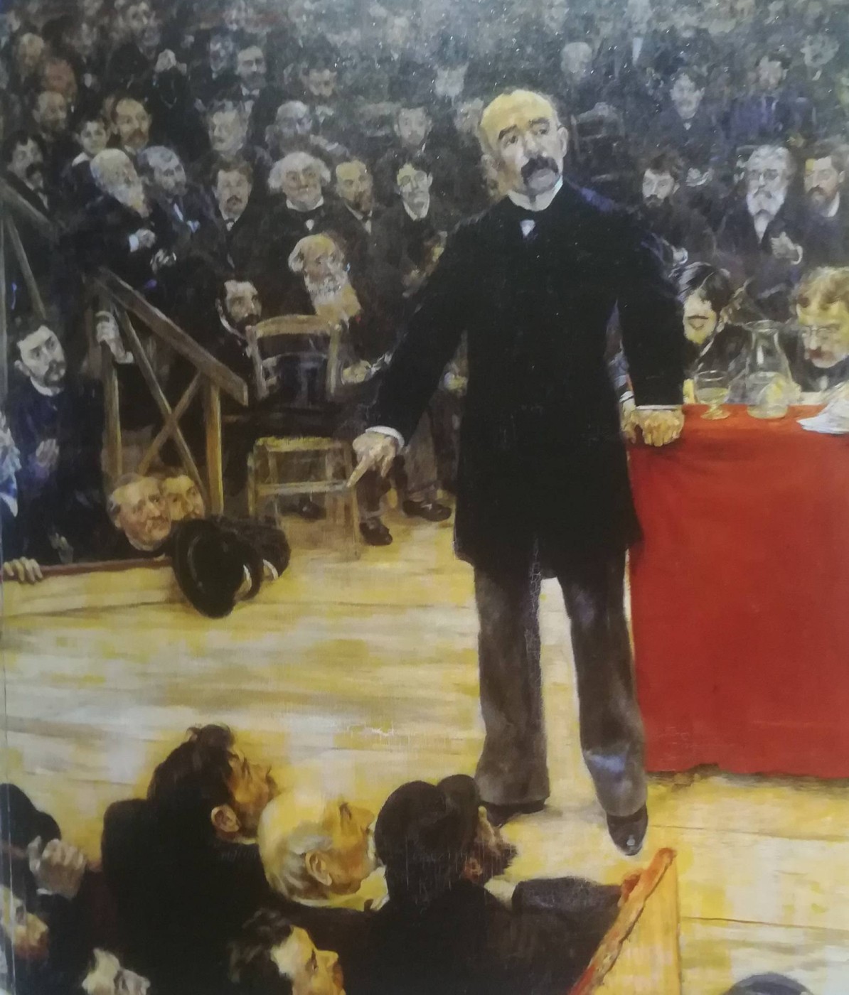 Georges Clemenceau tiene un discorso al circo Fernando - Jean-Francois Raffaelli, 1883