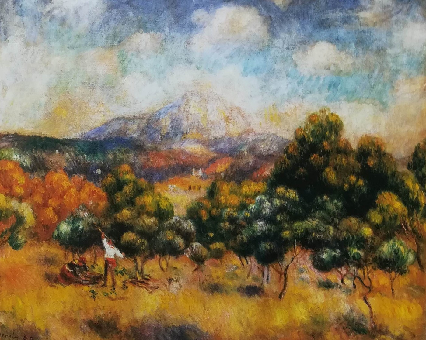 la montagna Sainte-Victoire - Renoir, 1889