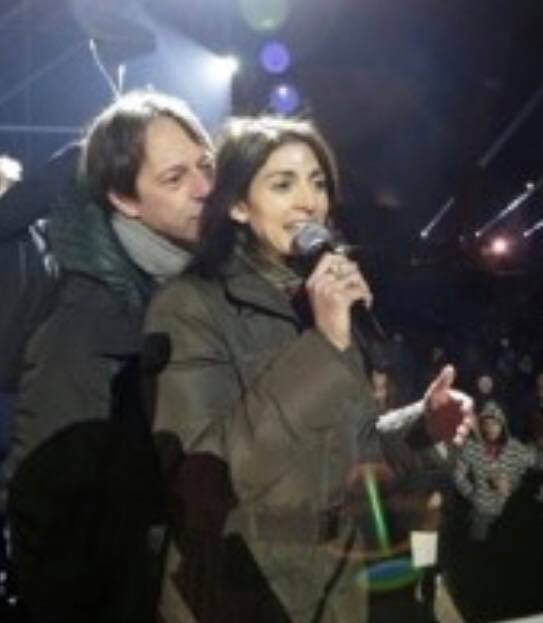 Capodanno 2018 Raggi e Bergamo, Sindaca e vicesindaco