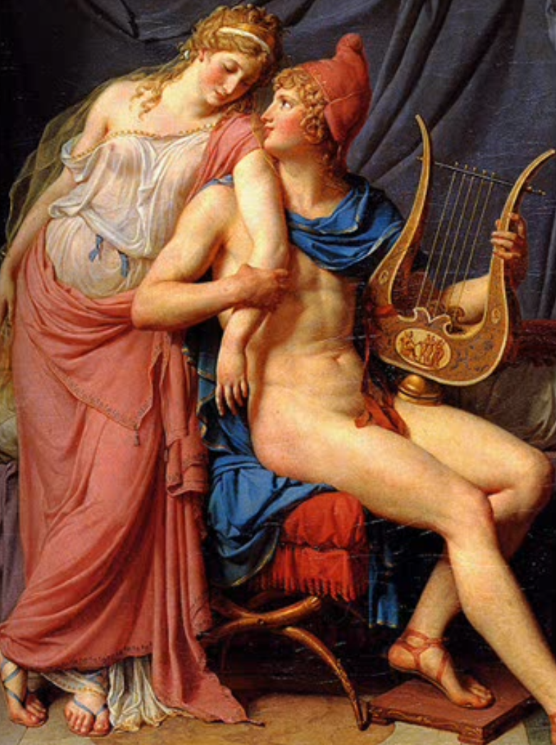 dipinto: Paride ed Elena di Troia