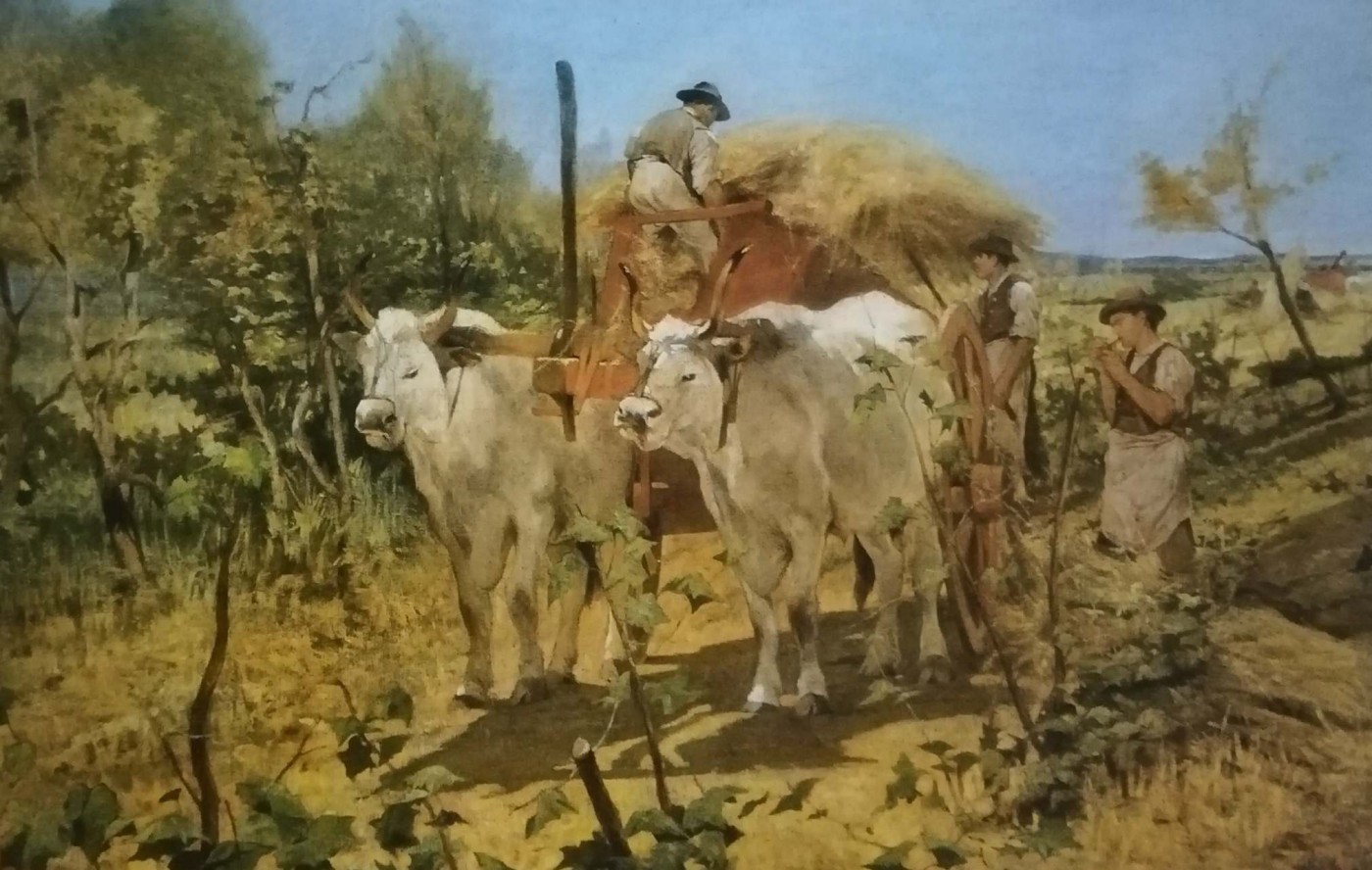 raccolta del fieno in maremma - Giovanni Fattori, 1867-70