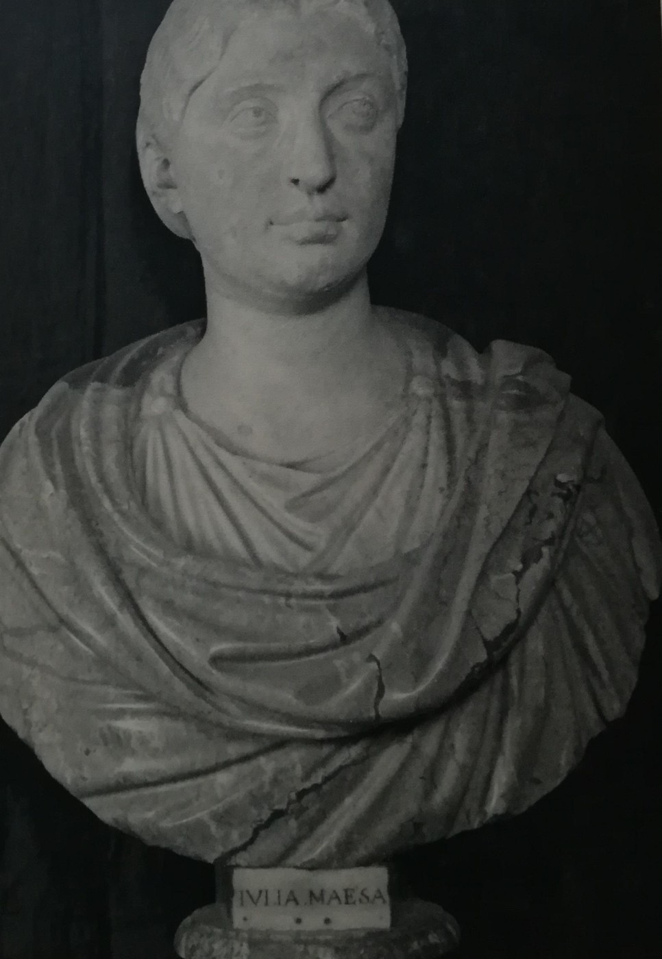 busto in marmo di Giulia Mesa, sorella di Giulia Domna