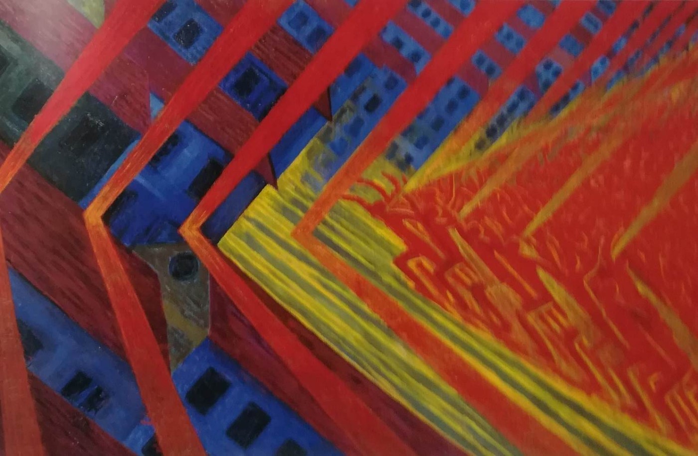 la rivolta - Luigi Russolo, 1911