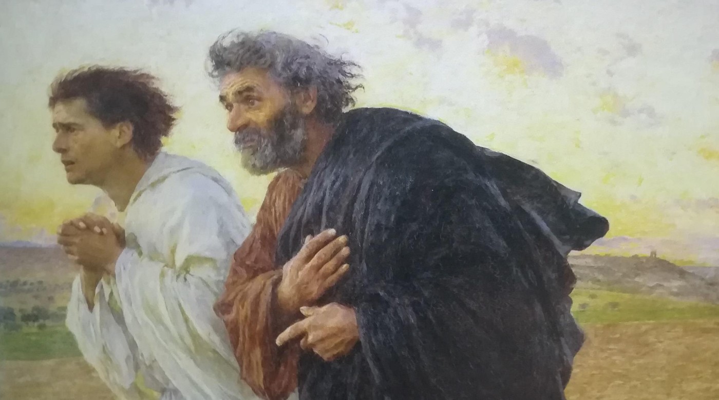 Pietro E Giovanni Corrono Al Sepolcro Gli Apostoli Pietro e Giovanni corrono al sepolcro nel mattino della