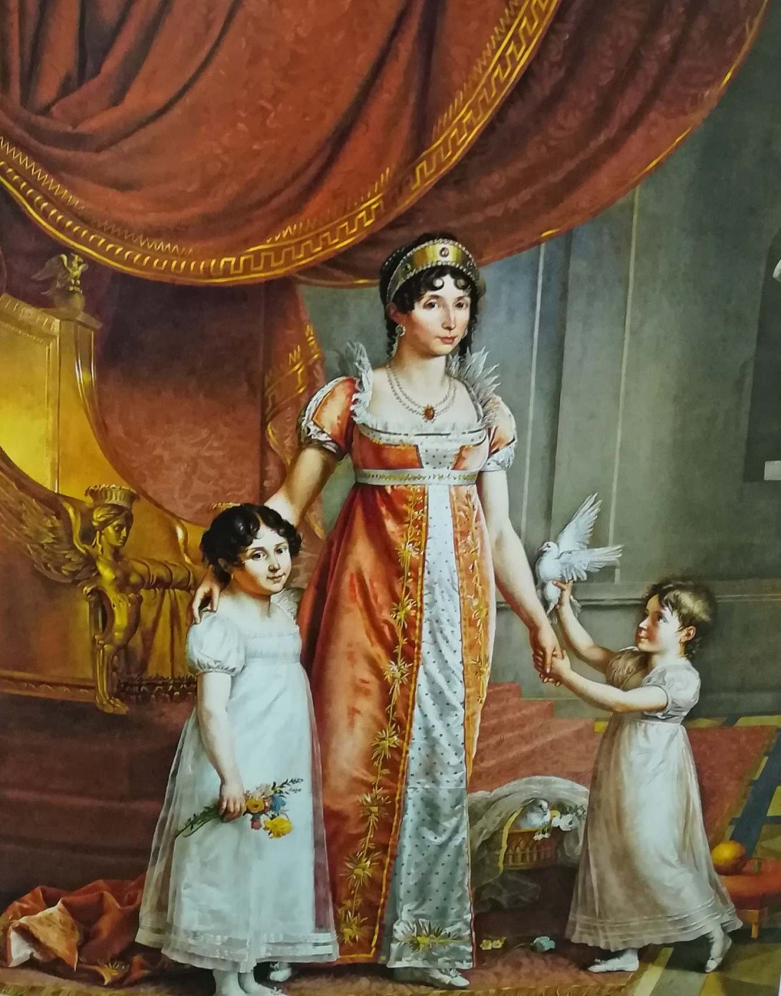 ritratto di Giulia Clary e delle figlie Zenaide e Carlotta - Jean Baptiste Joseph Wicar, 1762