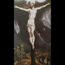 El Greco contempla il crocifisso che sarà uno dei suoi temi peculiari negli anni toledani