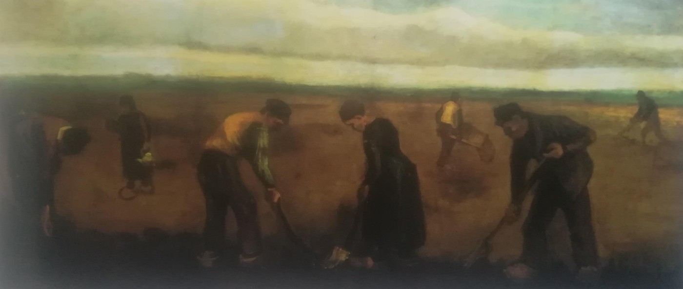 Piantando le patate - Van Gogh. Settembre 1884, Nuenen