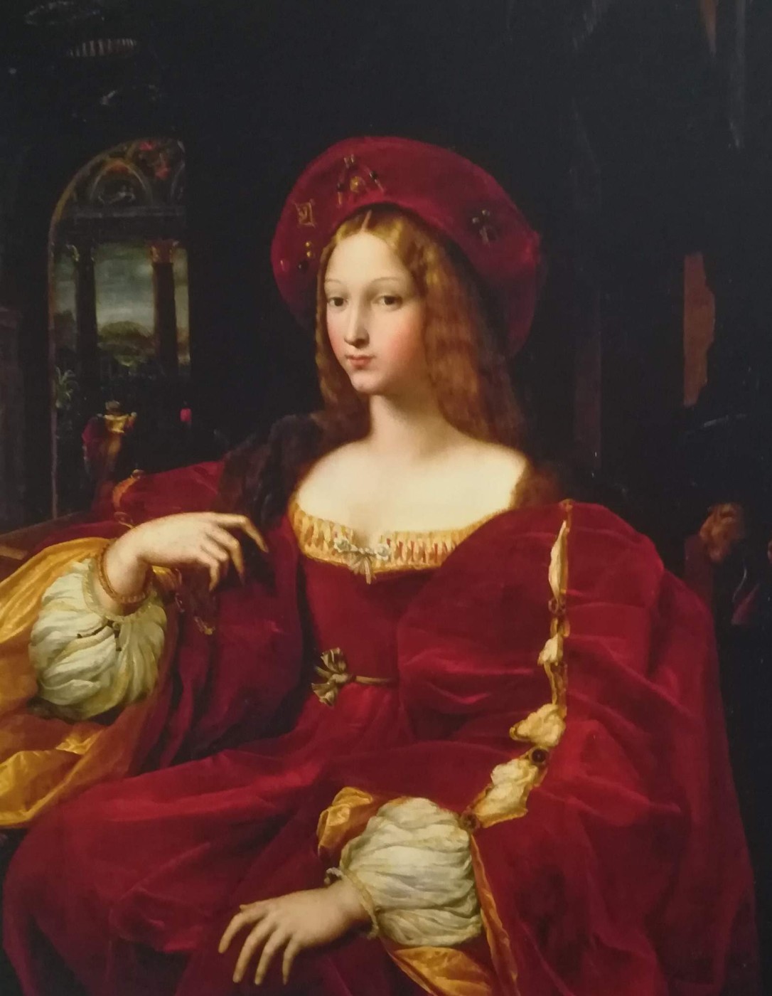 Raffaello e Giulio Romano - Dona Isabel de requesens, vice regina di Napoli, detto ritratto di Giovanna d’Aragona 1518 