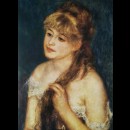 ragazza che si intreccia i capelli (la signorina Muller)