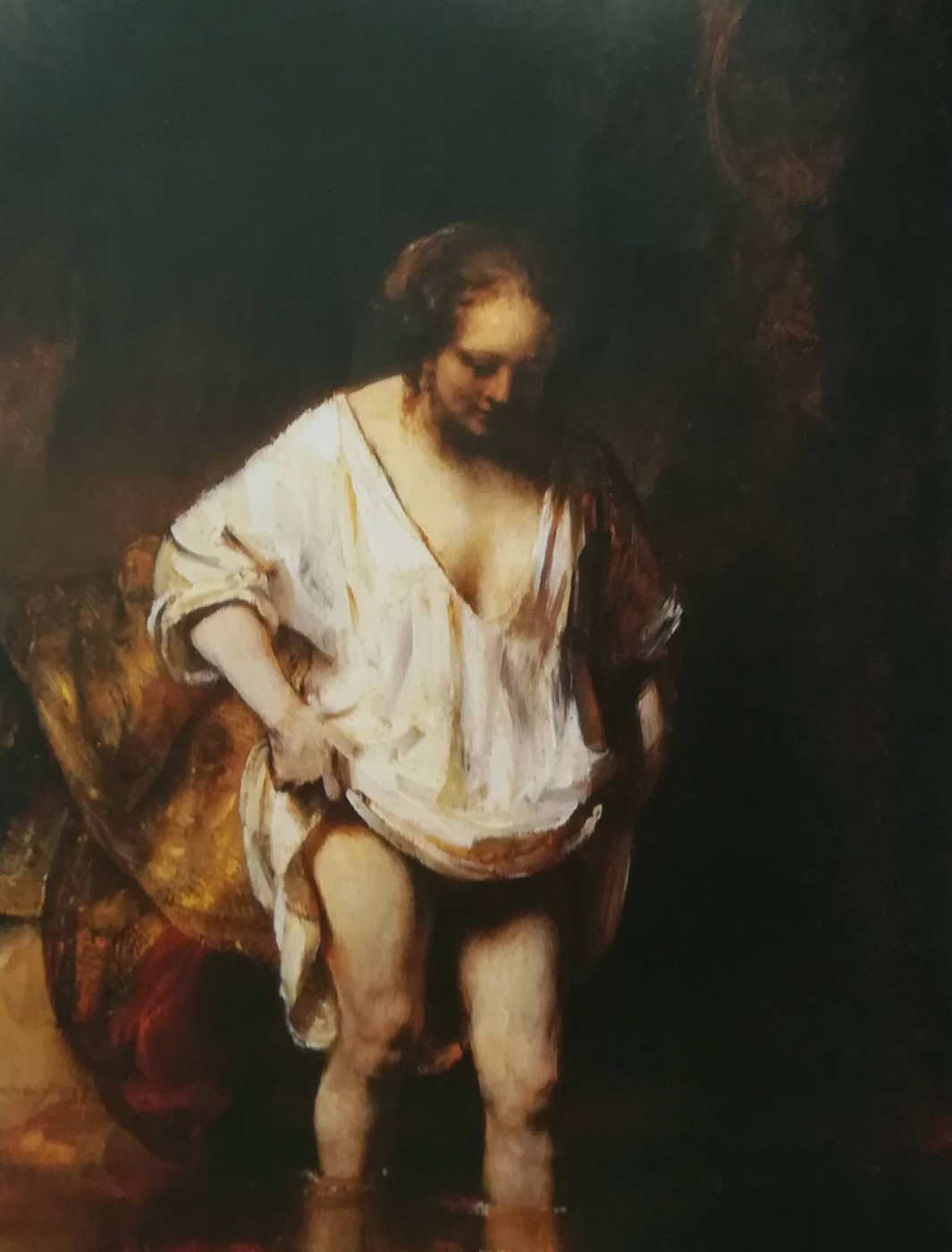 la giovane moglie Hendrickje Stoffels posa per Rembrandt