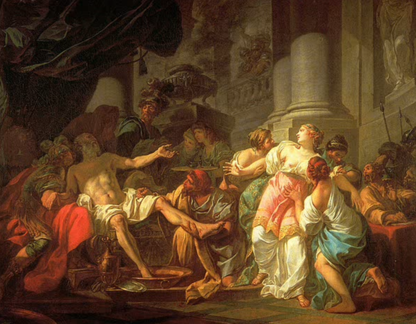 il dipinto: la morte di Seneca