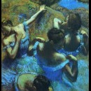 il pastello di Degas in: Ballerine dietro le quinte