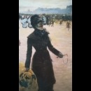 Il ritorno dalle corse (la signora col cane) - Giuseppe De Nittis