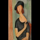 Jeanne Hébuterne con cappello - ritratto della compagna di Modigliani