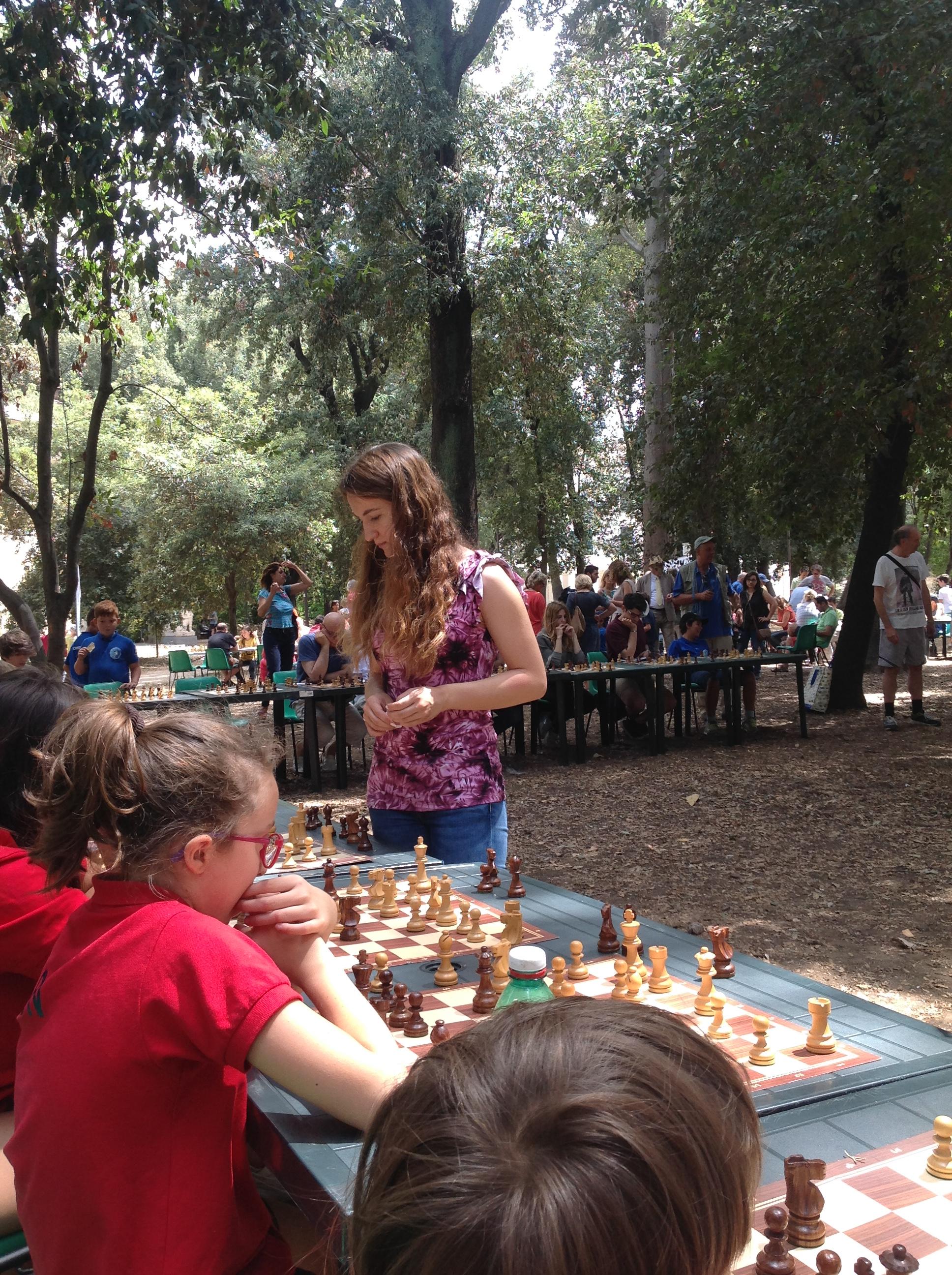 Daniela Movileanu concentrata nella sfida
