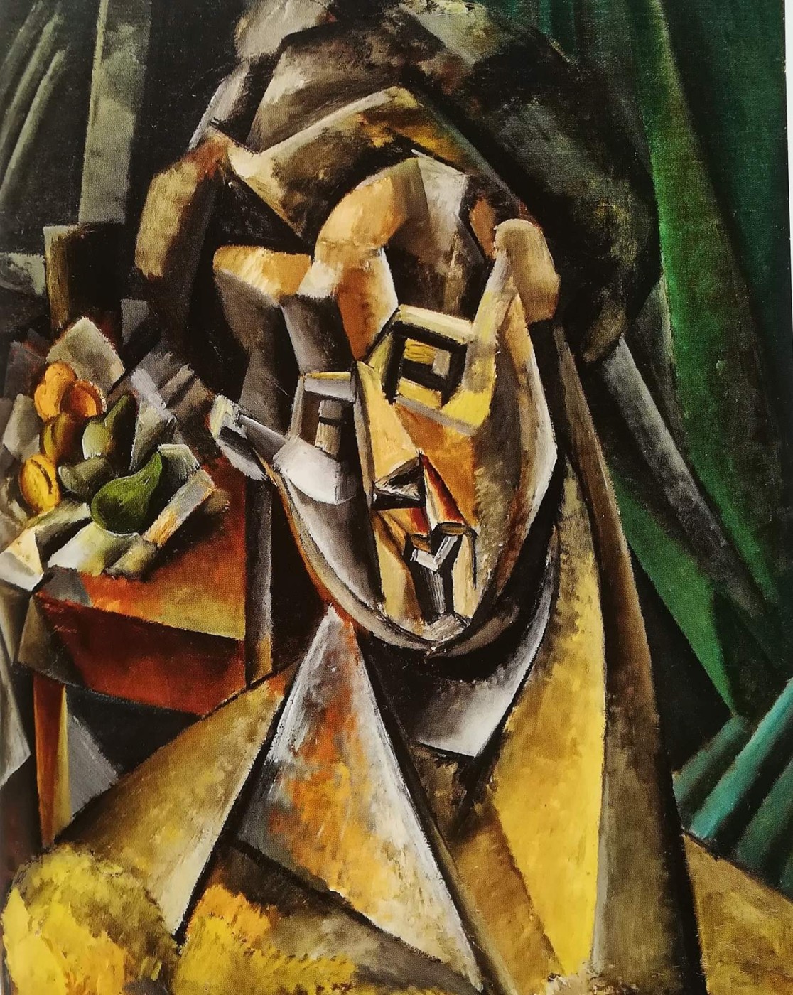 donna con pere - Pablo Picasso, 1909