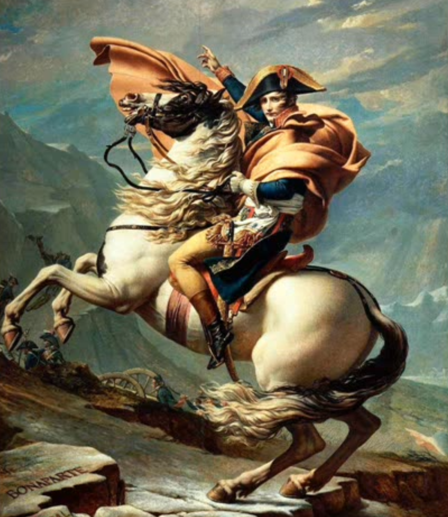 dipinto: Napoleone valica le Alpi, 1800-01