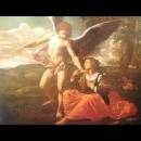L’arcangelo Michele con Agar e Ismaele nel deserto - Simone Cantarini
