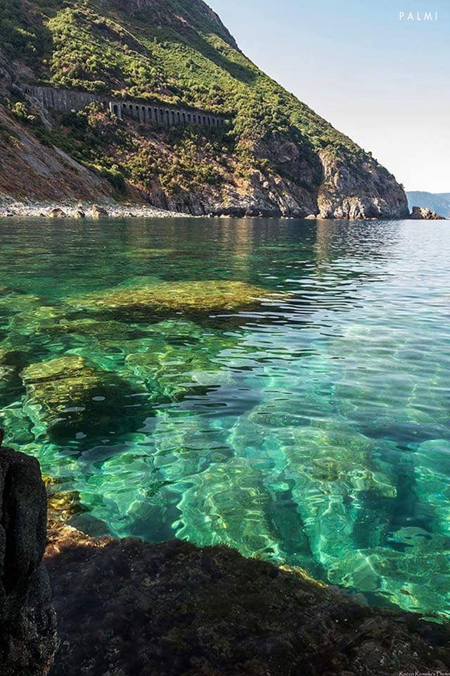 che mare cristallino a Bagnara Calabra