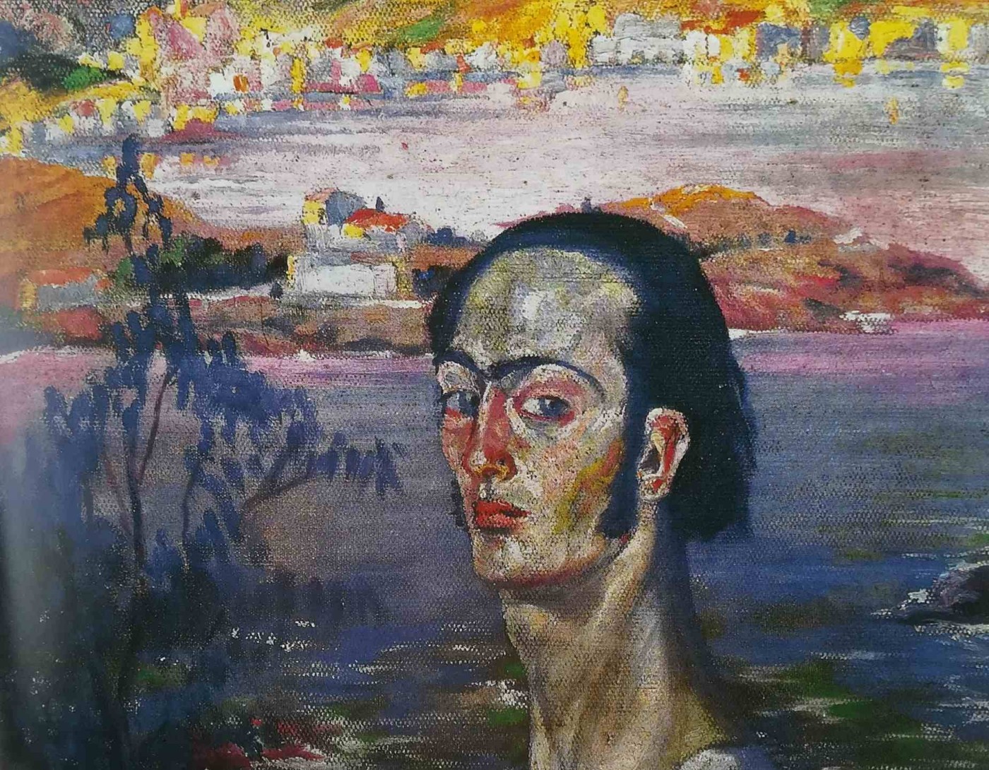 Autoportrait  au cou de Raphael, 1920-1921