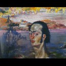 Autoportrait  au cou de Raphael, 1920-1921