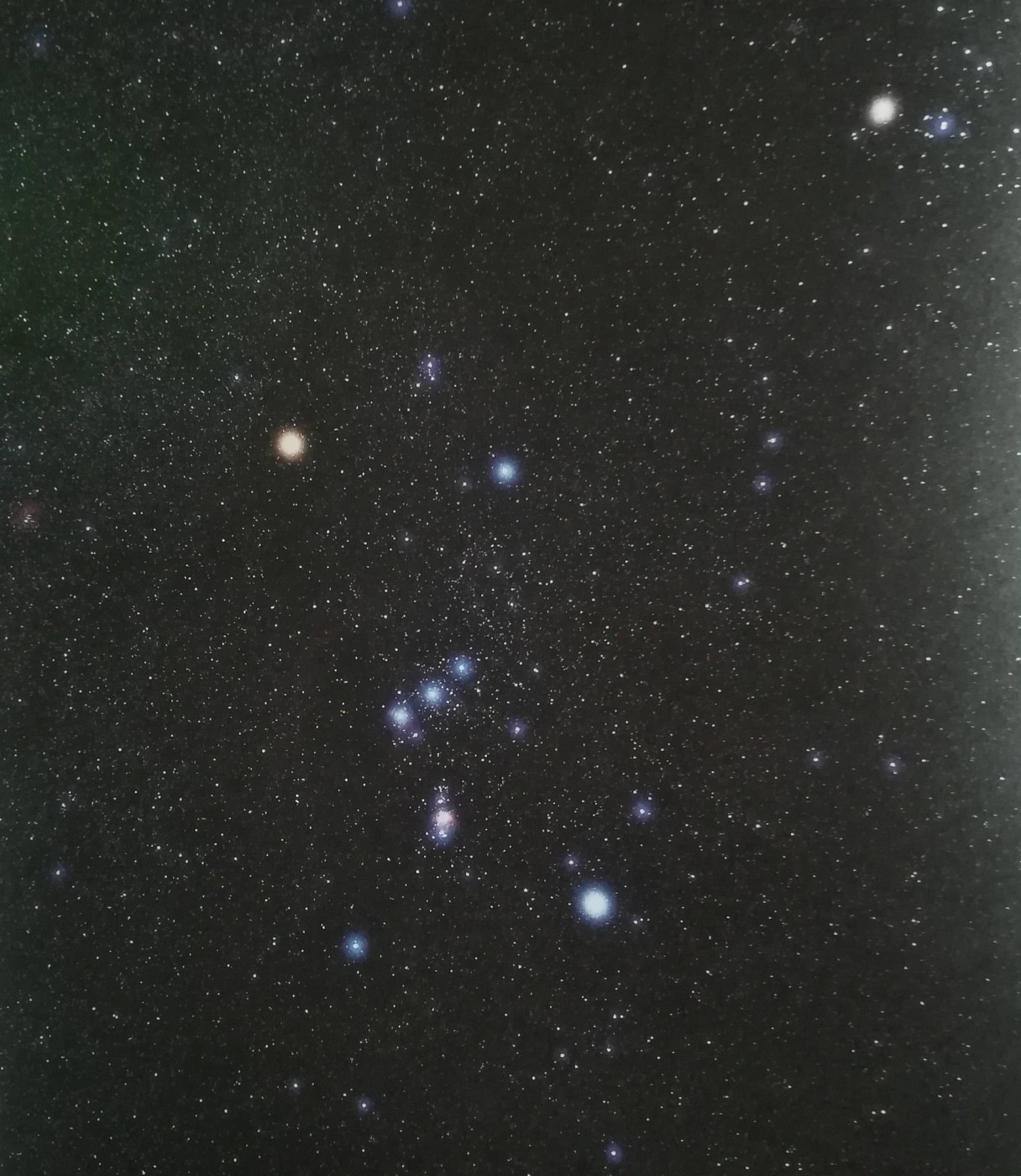 La costellazione di Orione che prende il nome del famoso Cacciatore della mitologia greca 