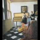 la lezione di musica (Signora alla spinetta e gentiluomo) - Jan Vermeer