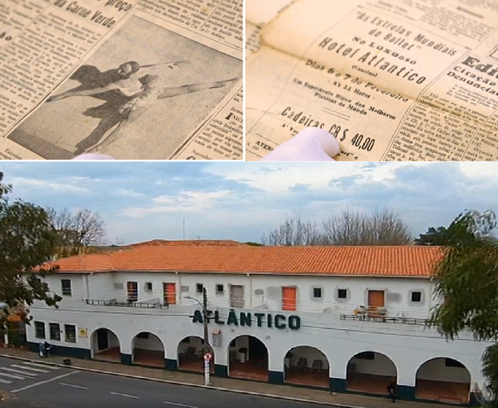 Hotel Atlantico in cui sarebbe stato presente Hitler per uno spettacolo a Cassino in Brasile il 5 febbraio 1947