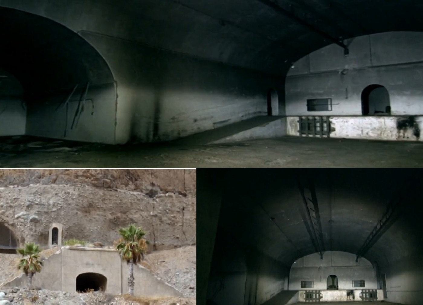 Ingresso e Hangar sotterraneo dove venivano stipati i siluri per i sottomarini tedeschi nelle Canarie