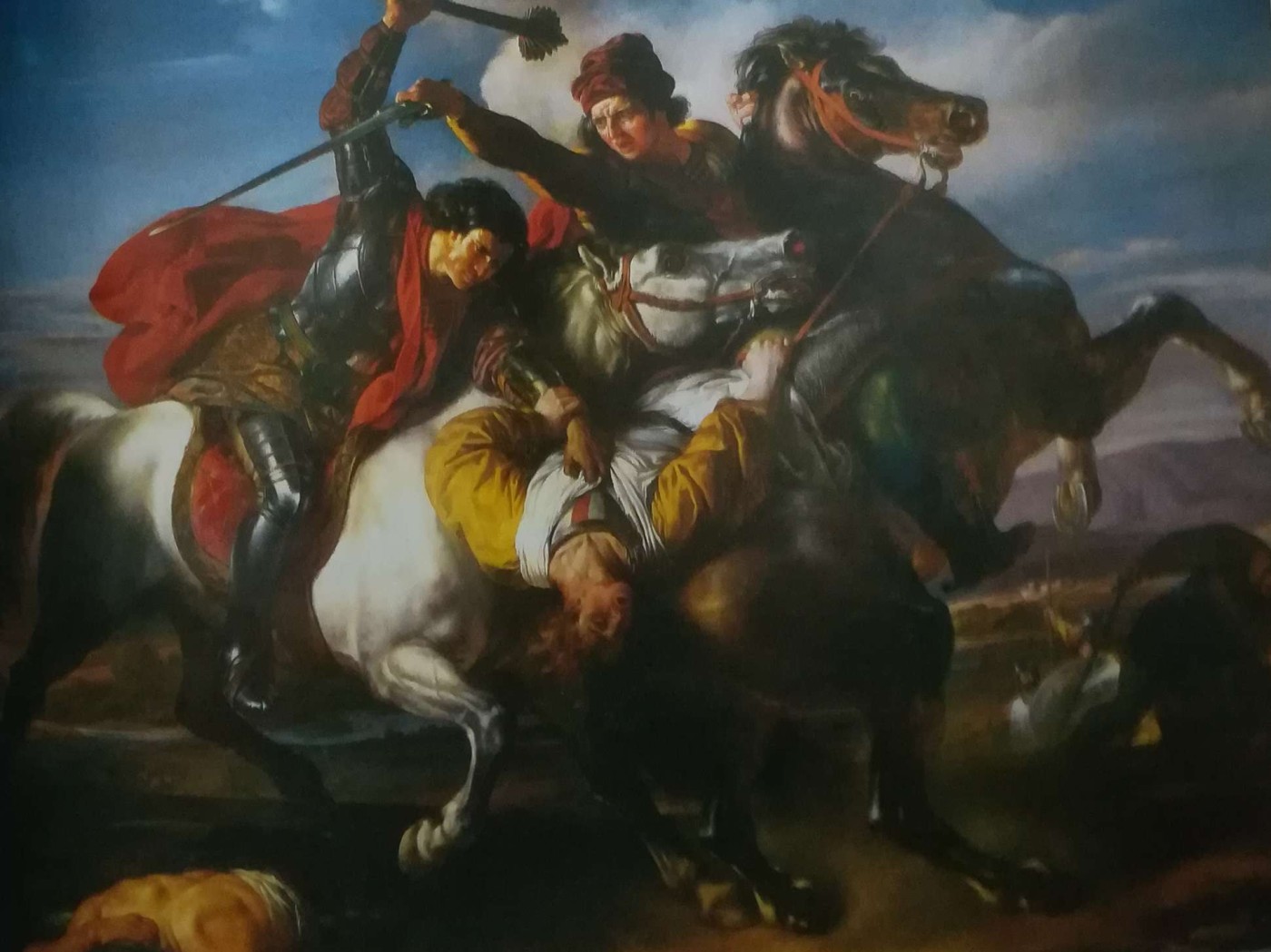 Farinata degli Uberti alla battaglia del Serchio - Giuseppe Sabatelli, 1842