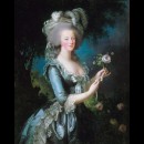 Maria Antonietta immortalata con una rosa