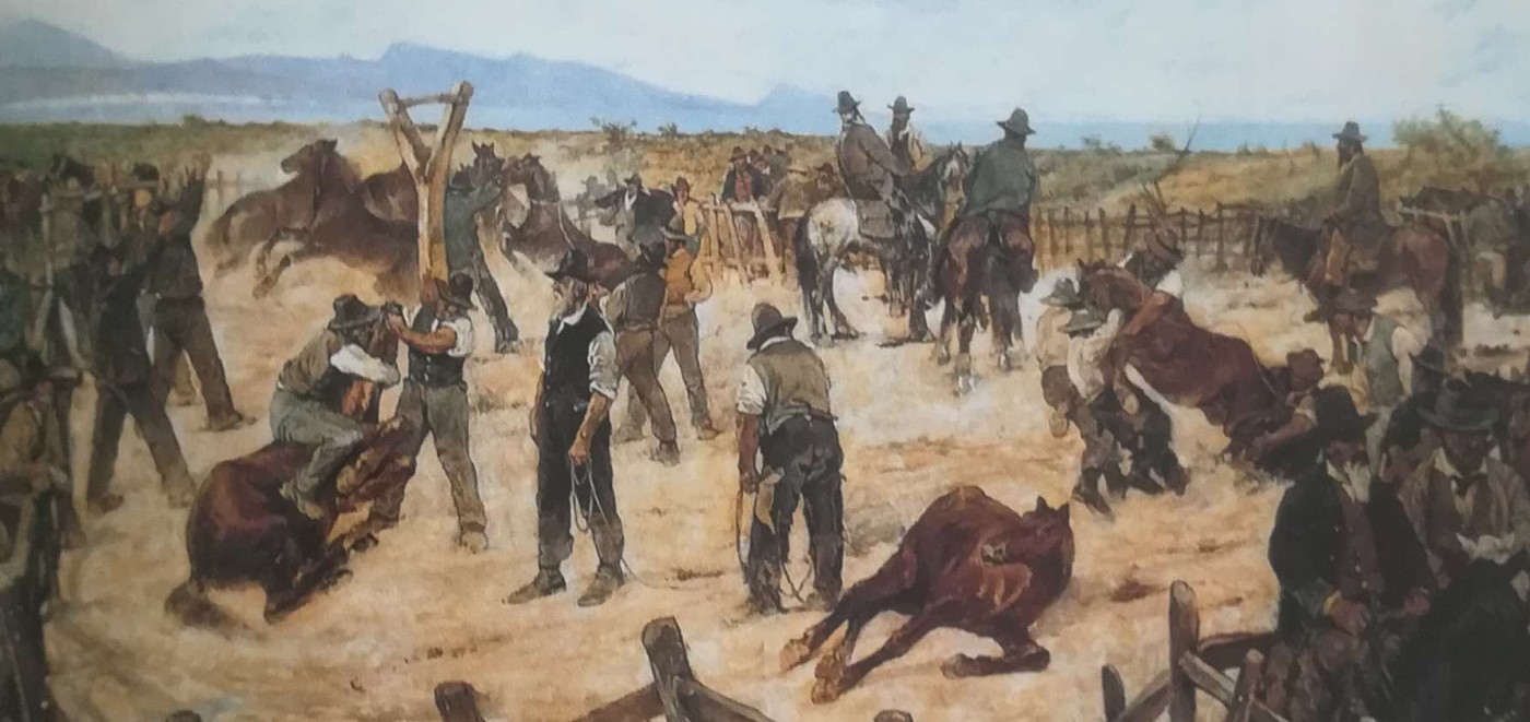 Marcatura dei puledri in maremma - Giovanni Fattori, 1887