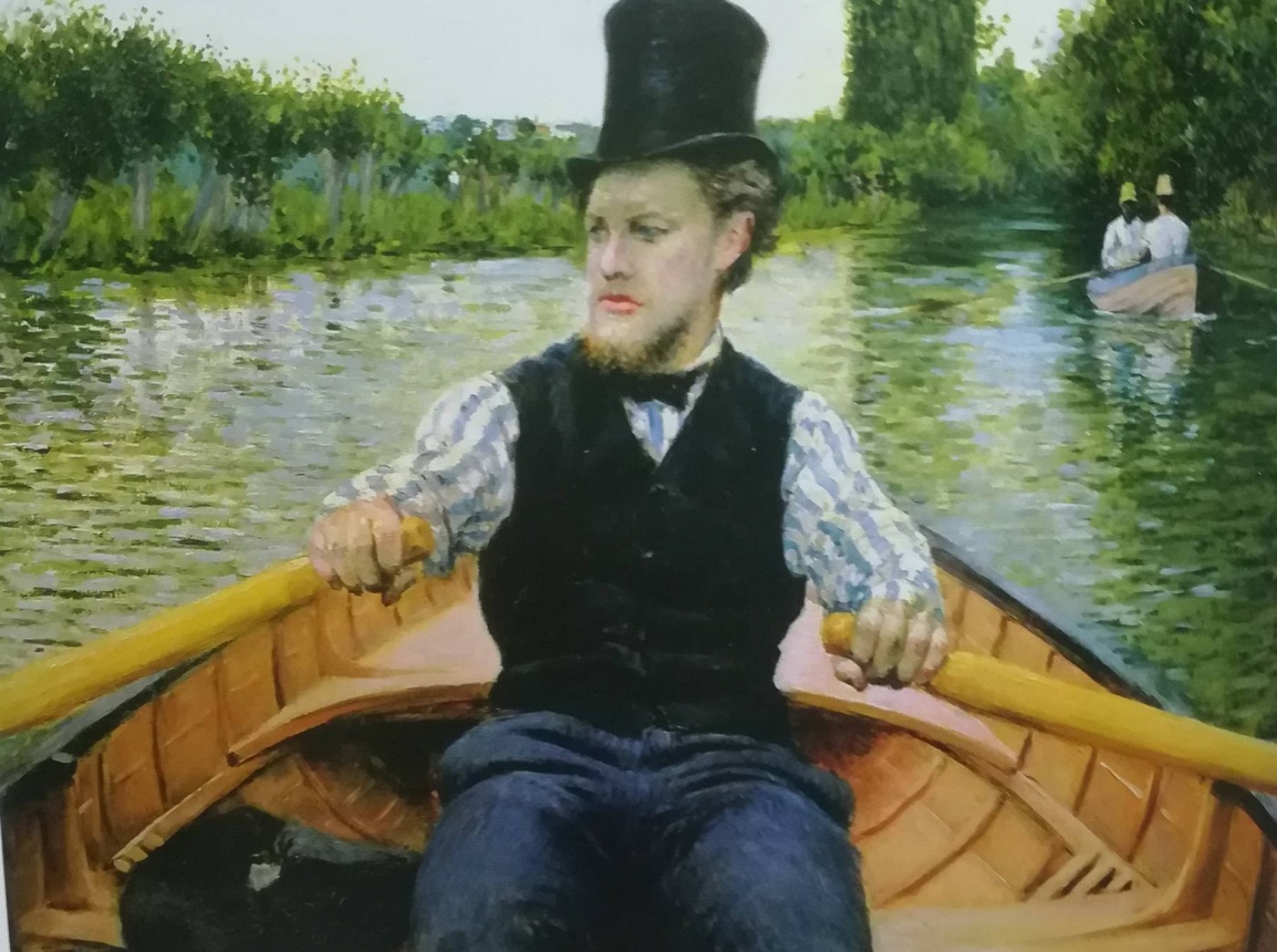 Canottiere con la tuba - Gustave Caillebotte, 1877-78