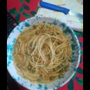 mamma che mi "compra" con un piatto di pasta e piselli
