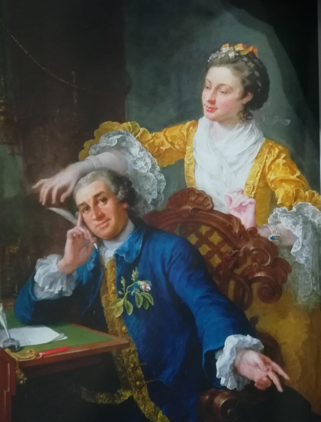 David Garrick e la moglie Eva Maria Veigel - William Hogart, 1757