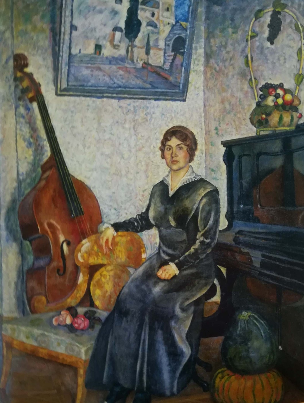 Donna con contrabbasso - Il’ja Maskov, 1915